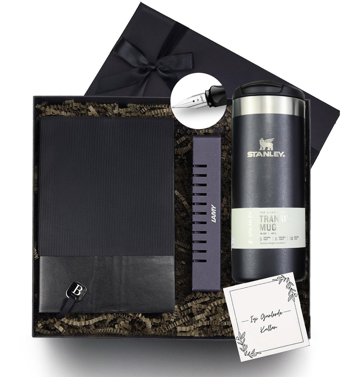 Stanley Termos & Esnek Kapak Defter & Lamy Dolma Kalem Hediye Seti