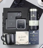 Wireless Masa Üstü Şarj Standı & 0,35 L Stanley Termos & Siyah Kupa & Pemium Filtre Kahve Hediye Seti