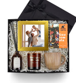 Kişiye Özel Gold Çerçeve & Rakle Mum & Porselen Kupa & Oda Kokusu & Filtre Kahve Hediye Seti