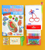Taş Boyama & Resim Defteri & Balon & Haribo & Keçeli Kalem Hediye Seti