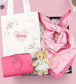 Kişiye Özel Bez Çanta & Ayıcık Anahtarlık & Cüzdan & Fular Hediye Seti