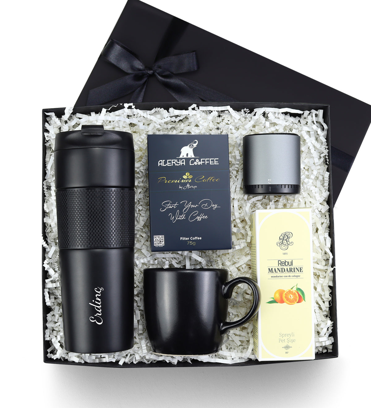 Termos & Hoparlör & Filtre Kahve & Rebul Kolonya & Kupa Hediye Seti
