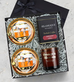 Selamlıque Türk Kahvesi & Rakle Mum & Tasarım Porselen Fincan Hediye Seti