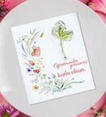 5 Adet Öğretmenler Günü Kartında Broş