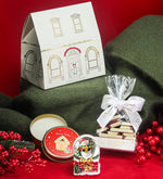 Mini Ev KutusundaÇikolata & Mum & Kar Küresi Yılbaşı Hediye Seti