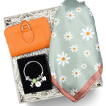 Kişiye Özel Charm Bileklik & Cüzdan & Fular Hediye Seti