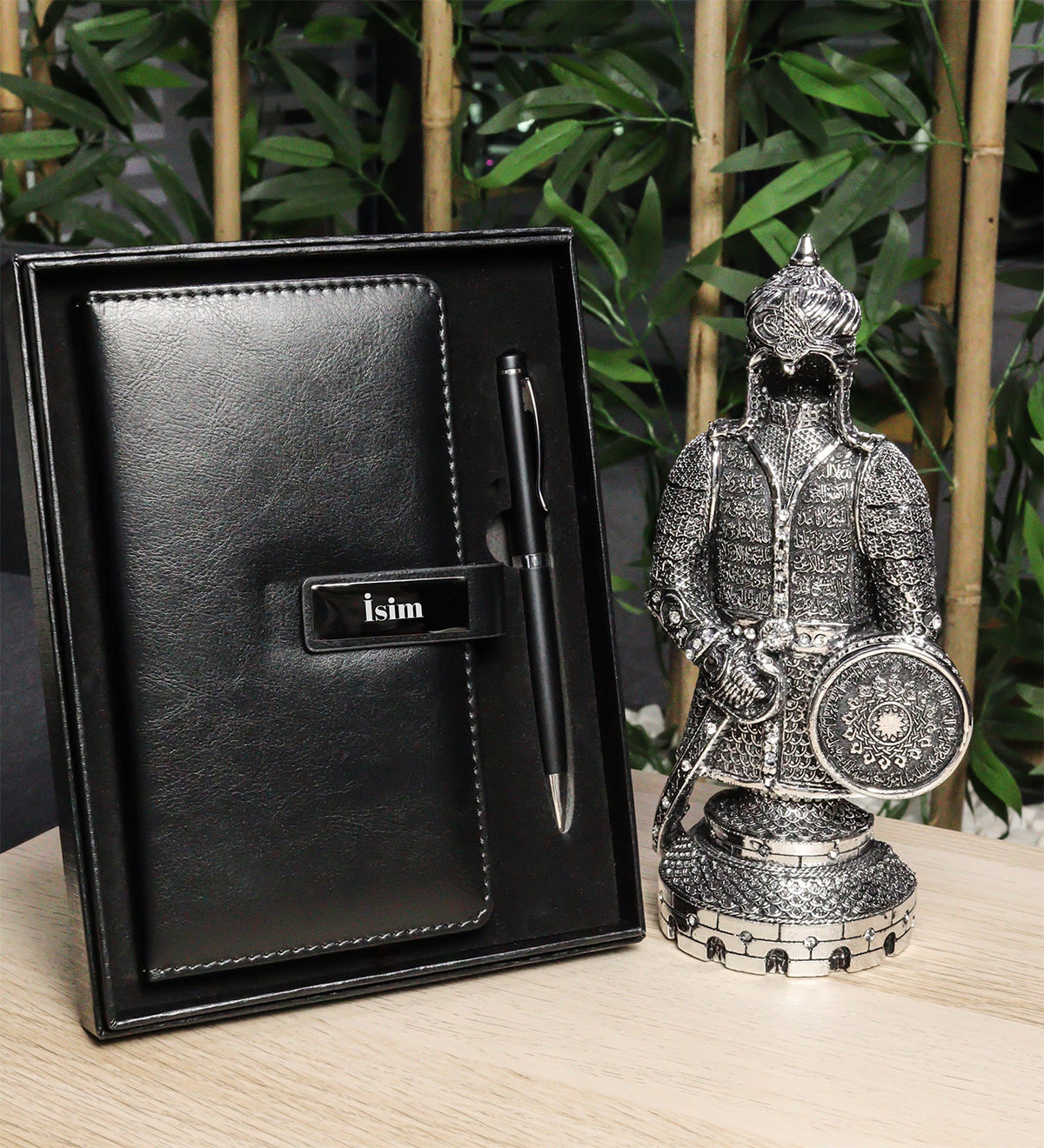 Fetih Zırh Ayetel Kürsi Biblo & Özel Kutulu Defter Seti