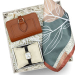 Kadın Saati & Fular & Cüzdan Hediye Seti