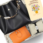 Siyah Çanta & Cüzdan & Kol Saati Hediye Seti