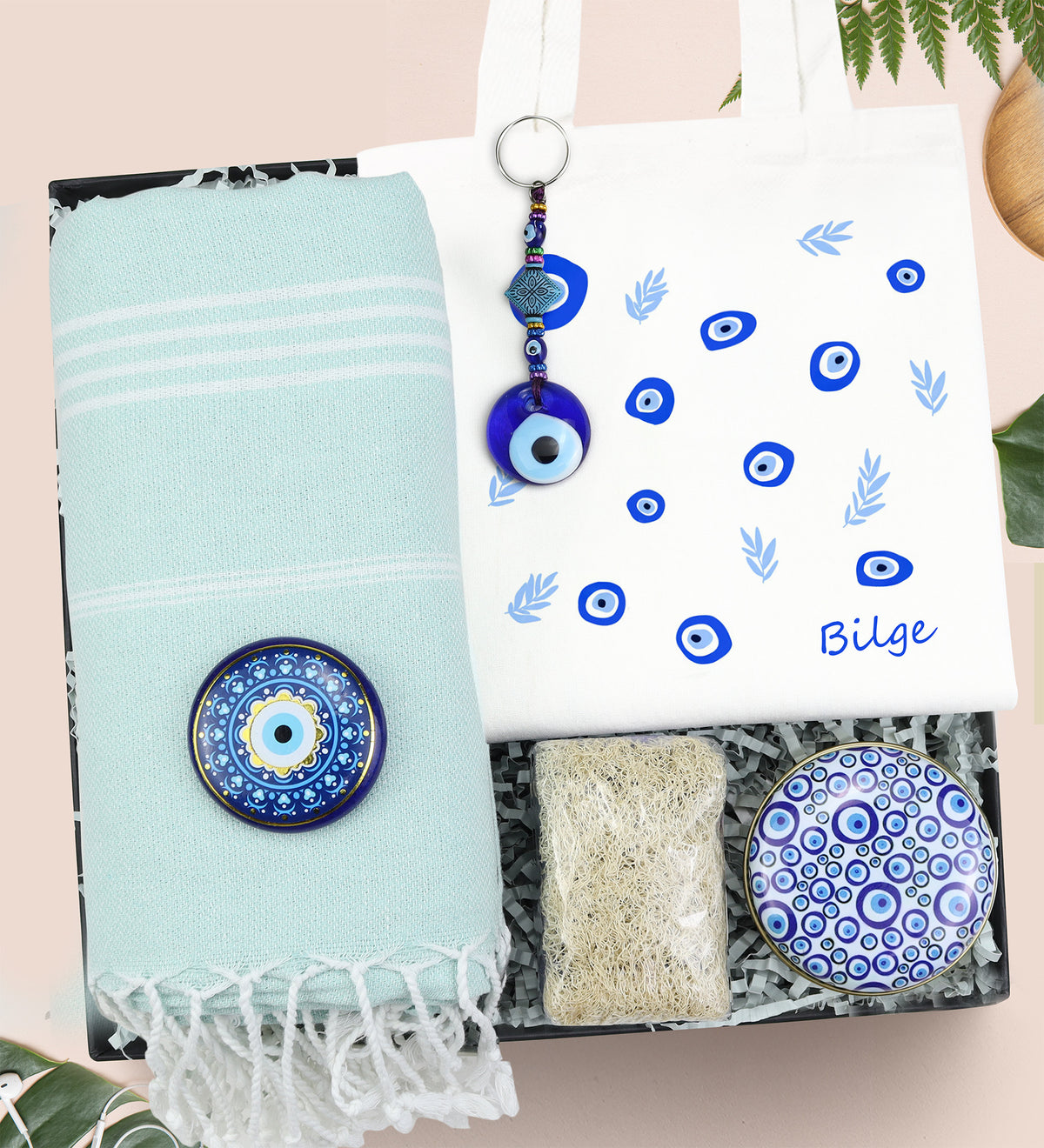 Nazar Boncuğu Tasarımlı Hediye Seti