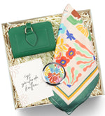 Tasarım Ayna & Fular & Cüzdan Hediye Seti