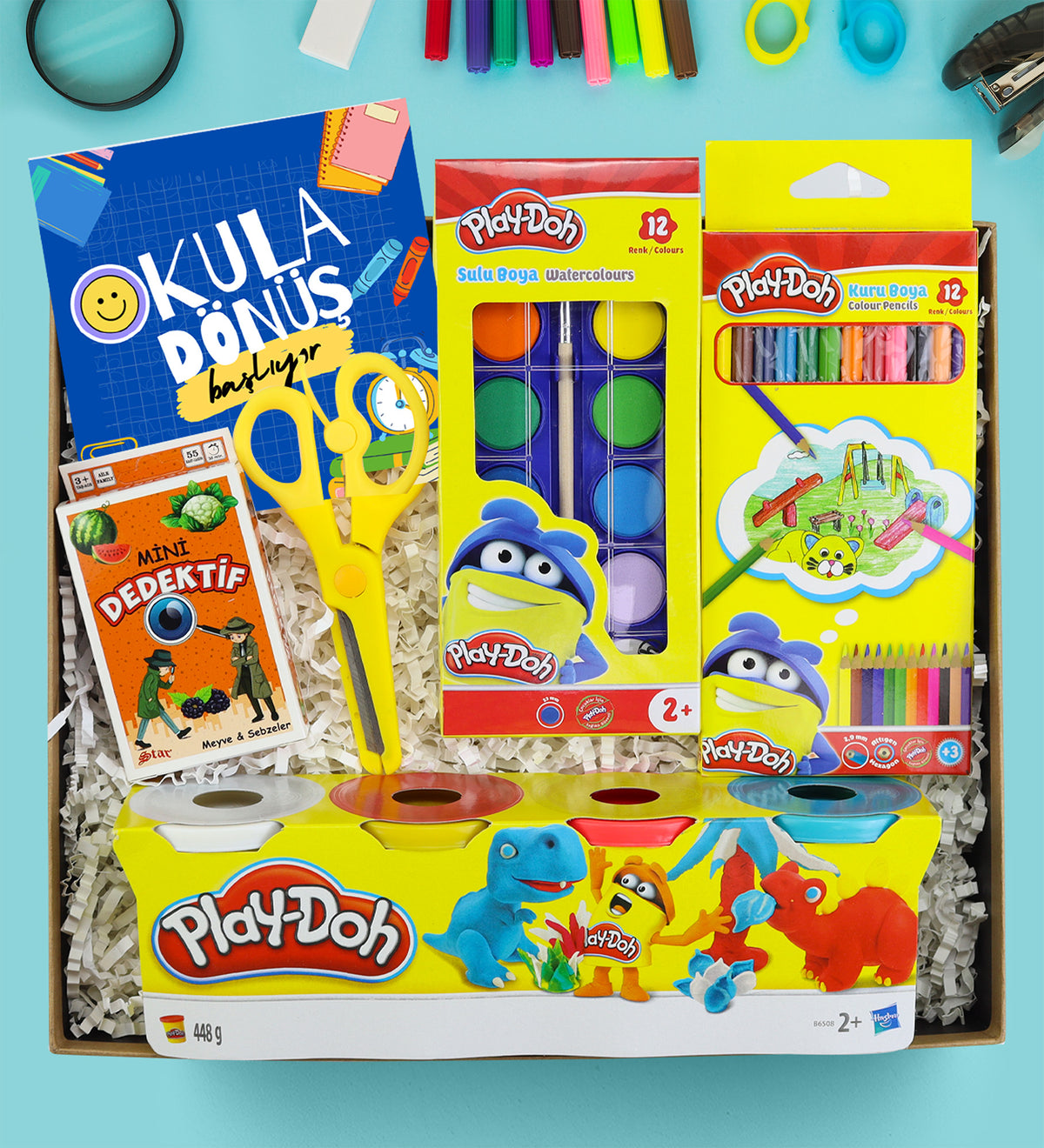 Okula Dönüş Kırtasiye Hediye Kutusu