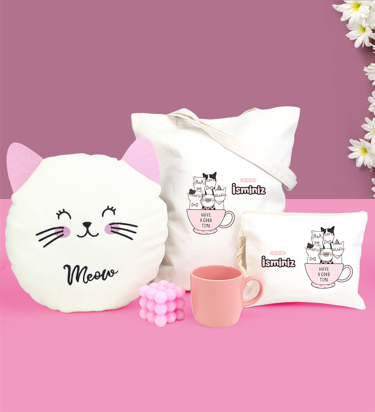 Kedi Temalı Hediye Seti