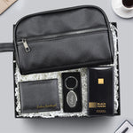 Erkek El Çantası & Cüzdan & Anahtarlık & Black Suede Avon Parfüm