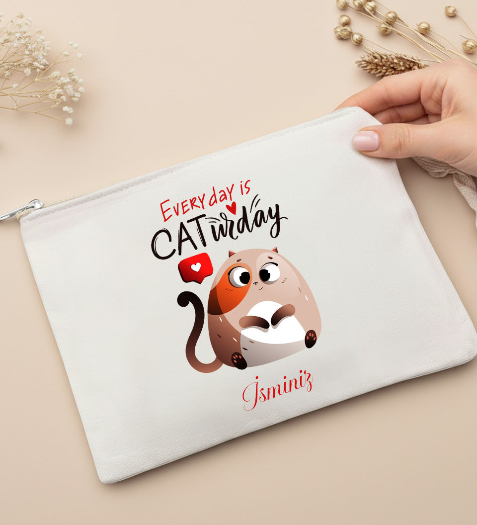 Kişiye Özel Kedi Tasarım Bez Çanta