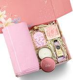 Eyüp Sabri Tuncer El ve Vücut Kremi & Peştemal & Lotus Mum & Metal Kutulu Mum & Trendmiya Japon Kiraz Çiçeği Kolonyası Hediye Seti