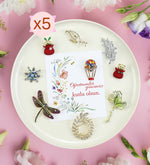 5 Adet Öğretmenler Günü Kartında Broş