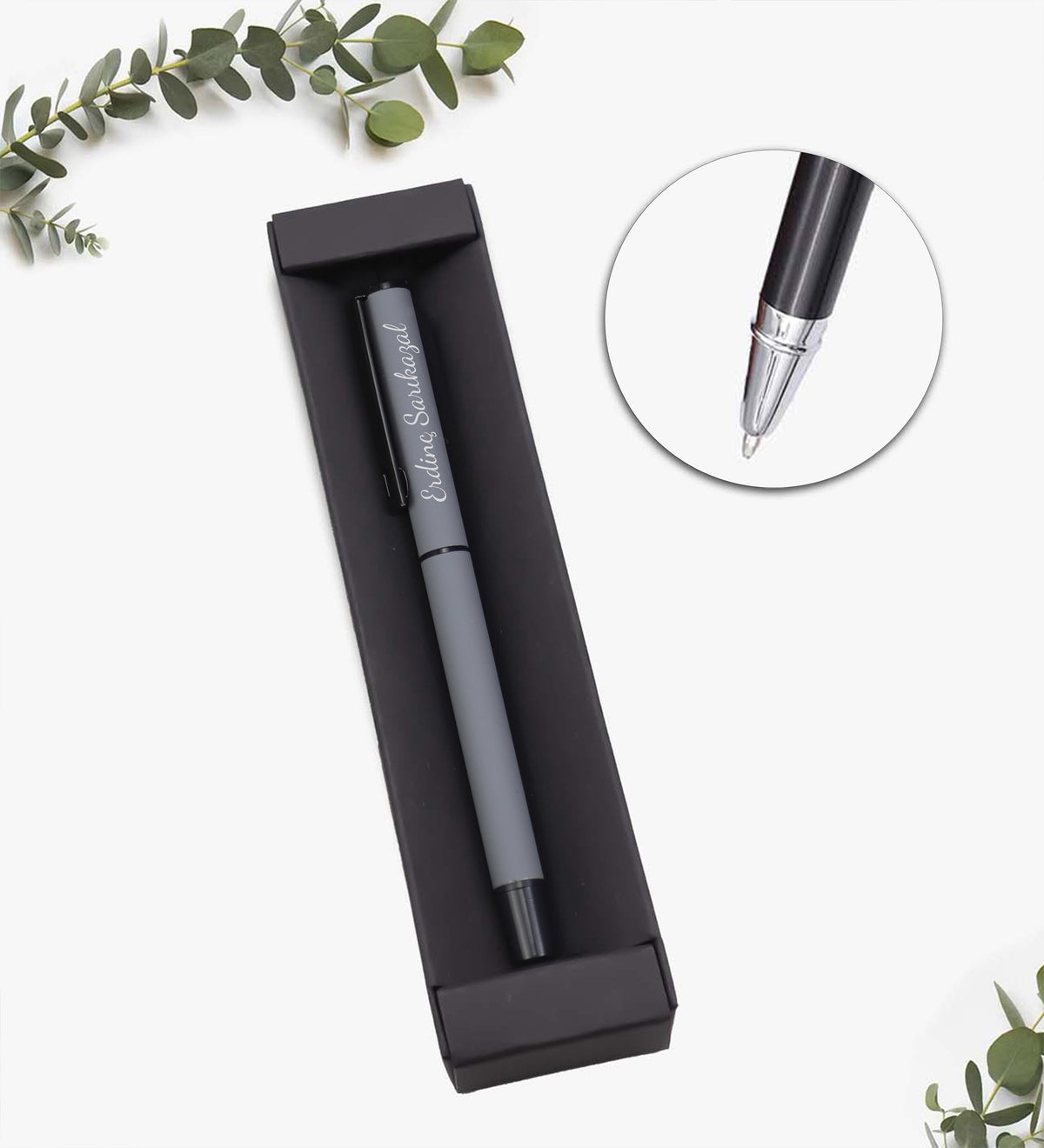 Hediye Kutusunda Kişiye Özel Mat Roller Kalem