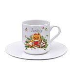 Mavi Ajanda & Tükenmez Kalem & Baskılı Fincan & Bardak Mum & Mini Çam Ağacı Hediye Kutusu