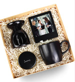 Kupa & Metal Kutulu Mum & İnstagram Çerçeve & Buhurdanlık Hediye Seti