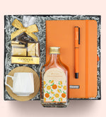 Kişiye Özel Defter & Kalem & Kolonya & Fincan & Godiva Çikolata Hediye Seti