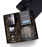 Mum & Fincan & Kahve Yanı Bardağı & Türk Kahvesi Hediye Seti