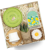 Melodi Lokum & Kolonya & Çiçek & Mum & Fincan Hediye Seti