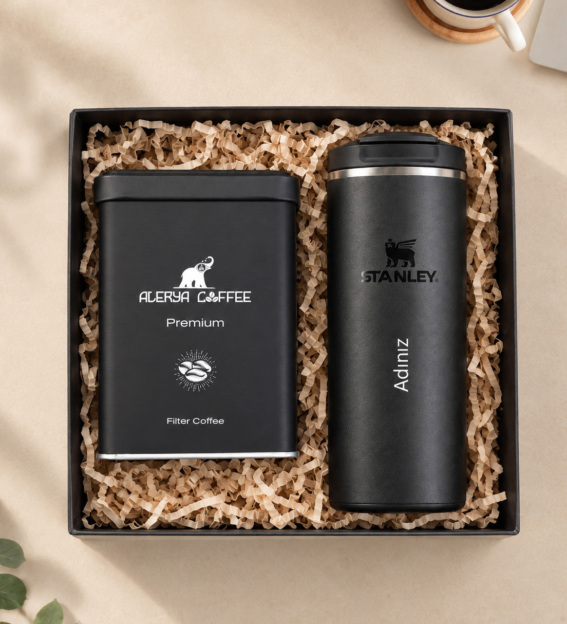 Kişiye Özel Stanley 0.35L Alerya Filtre Kahve Hediye Seti