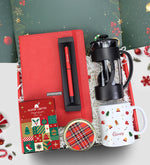 Ajanda & Roller Kalem & French Press & Kupa & Filtre Kahve & Mum Hediye Seti