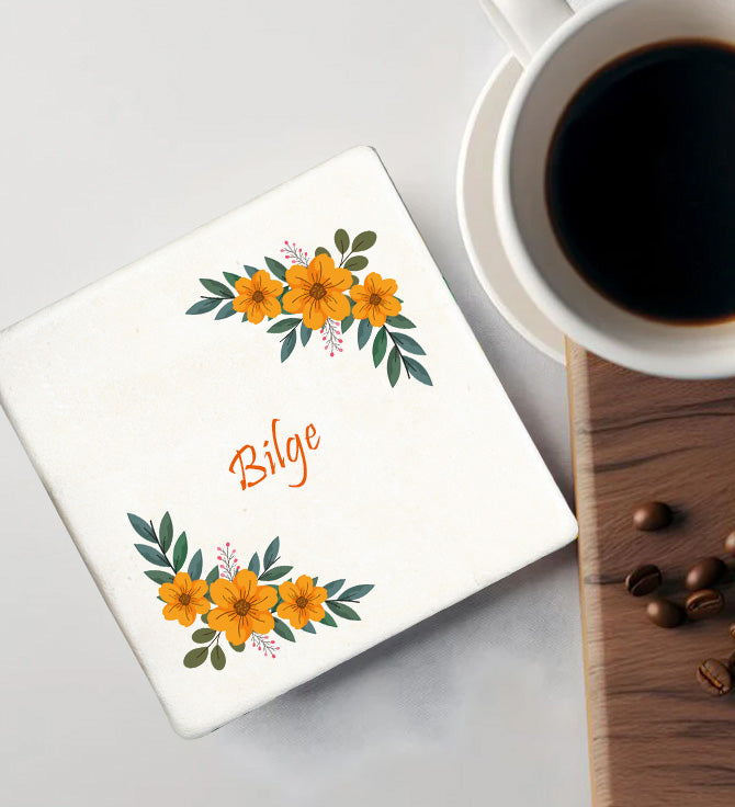 El Yapımı Kupa & Papatya Mum & Taş Bardak Altlığı & Eyüp Sabri Tuncer El ve Vücut Kremi Hediye Seti