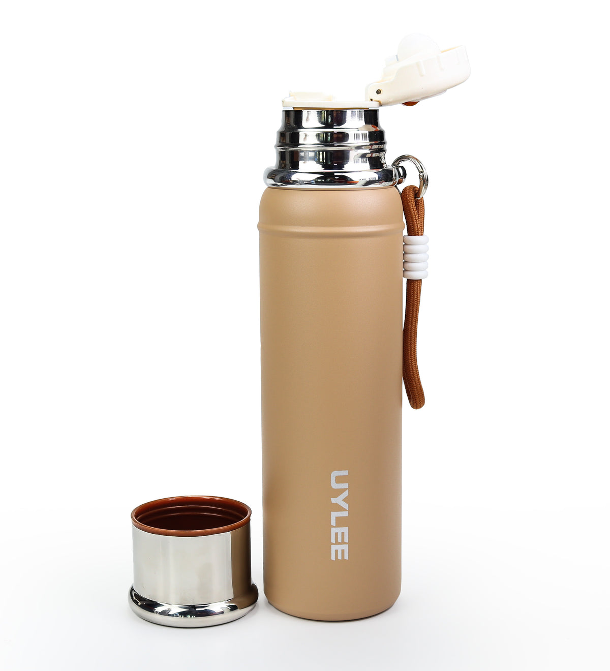 Kahverengi Çelik Termos 700 ml