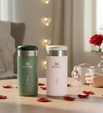 Çiftlere Özel 2'li Lacivert & Yeşil The AeroLight™ Transit Mug Stanley Termos 0.35 L Hediye Seti