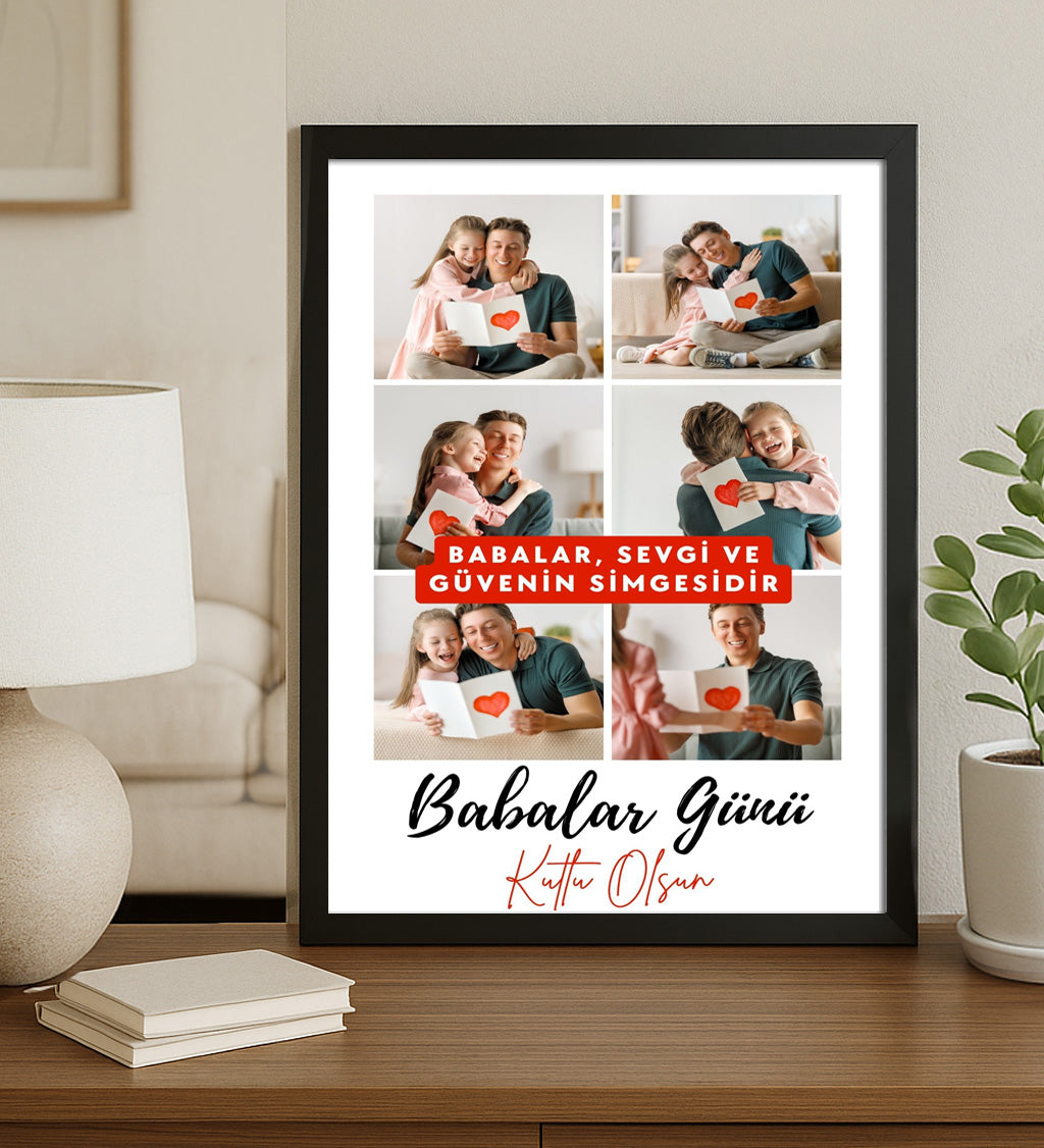Babalar Gününe Özel A4 Siyah Çerçeve
