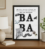 Babalar Gününe Özel A4 Siyah Çerçeve