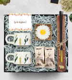 2'li El Yapımı Kupa & Tütsü & Kraft Papatya Mum & 2'li Mehmet Efendi Türk Kahvesi Hediye Seti