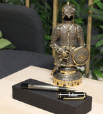 Besmele Kabartmalı Roller Kalem & Fetih Zırh Ayetel Kürsi Biblo Hediye Seti