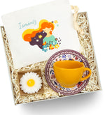 Kişiye Özel Bez Çanta & Fincan & Mum Hediye Seti