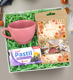Bitki Çayı & Çay Fincanı & Pastil Geçmiş Olsun Hediye Seti