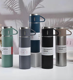3 Bardaklı Çelik Termos 500ML