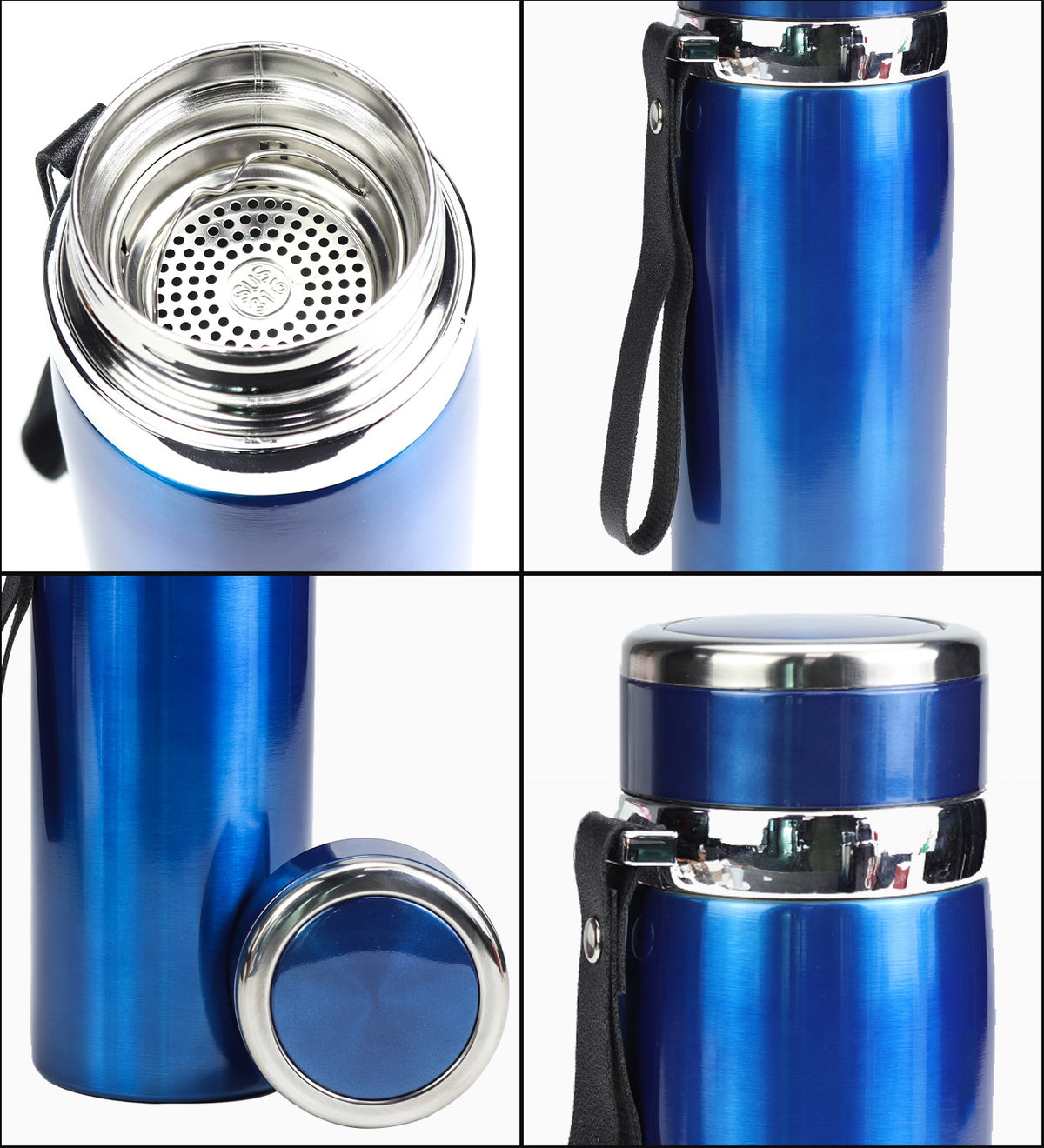 800 ml Parlak Mavi Termos