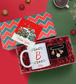 Tasarım Kutusunda Kupa & İskoç İğnesi Yılbaşı Hediye Seti