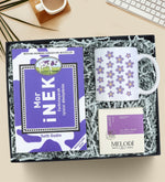 Mor İnek Kitabı & Kupa & Melodi Çikolata Hediye Seti