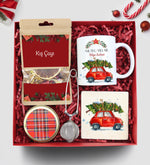 Yılbaşına Özel Kış Çayı & Demleme Aparatı & Kupa & Bardak Altlığı & Mum Hediye Seti