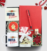 Ajanda & Kalem & Kupa & Bardak Altlığı & Kolonya & Çikolata & Mum Yılbaşı Hediye Seti