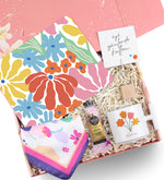 Renkli Çiçek Tasarım Hediye Seti