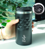 Yılbaşına Özel Kutusunda Siyah Kristal Termos & French Press & Alerya Premium Filtre Kahve & Siyah Kupa Çam Ağacı & Siyah Metal Kutulu Mum