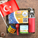 Fenset & Kırmızı Matara & Zeka Küpü & Bitki Dikim Kiti & Balon & Bayrak Hediye Seti