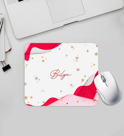 Kişiye Özel Kırmızı Tasarım Mouse Pad
