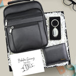 Kişiye Özel Anahtarlık & Cüzdan & El Çantası Babalar Günü Hediye Seti