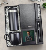 Çelik 350ml Termos & Defter & Kalem & Kupa & Çerçeve Hediye Seti